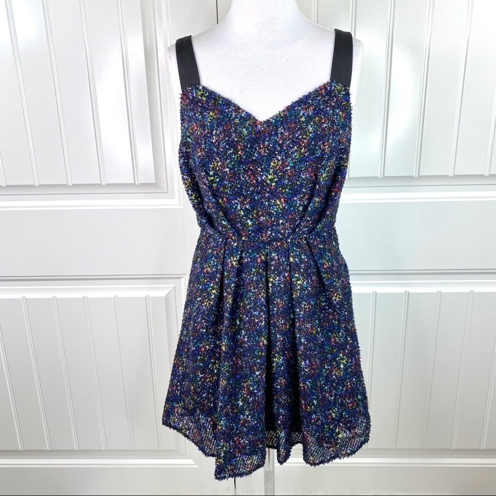 Bcbgeneration Multicolor Confetti Tweed Mini Dress - image 2